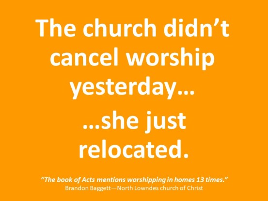 Worship in Homes